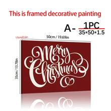 1PC Merry Printable Wall Art, Merry Print, Wall Art, Gallery Wall, Holiday Wall Sign, Typographic Poster , Wall Canvas Decoration, Ideal Gifts For Hallway Bedrooms And Living Rooms Home Decor Christmas Decorations Room Decor Christmas