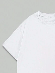 Cotton T-Shirt Artistic Streetwear T-Shirt Comfortable Elegant Soft Summer - 奶油色 - 查看 5