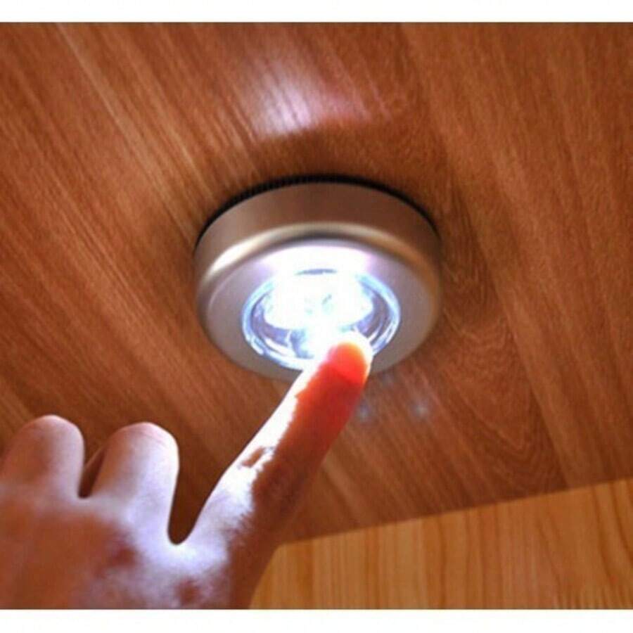 Wireless Adhesive LED (03 Bulbs Inside The LED) Portable Safety Battery Touch For Cabinet - 引領 - 查看 1