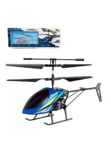 Kinge 2-Channel Remote Control Helicopter Children's Toy - Màu xanh lam - Xem 3