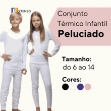 Primaior Unisex Winter Plush Thermal Set For Girls And Boys - trắng - Xem 2