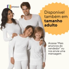 Primaior Unisex Winter Plush Thermal Set For Girls And Boys - trắng - Xem 4