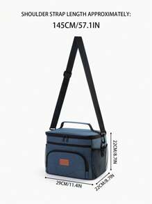 1/2pcs Insulated Lunch Bag, Thick Material, PEVA Leakproof Ice Pack, Large Capacity Portable Lunch Bag, Outdoor Picnic Bag, Essential For Back To School Season - Multicolor - View 3