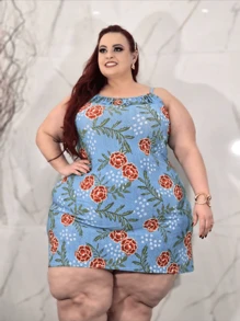 Baby Dool Plus Size Curve Fashion Dress - 彩色 - 查看 1