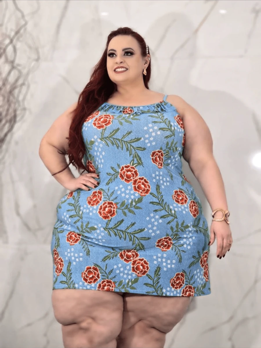 Baby Dool Plus Size Curve Fashion Dress - 彩色 - 查看 1