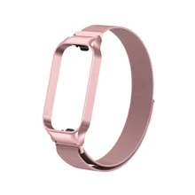 Correa compatible con Xiaomi Mi Band 8 Pulsera activa para MiBand Banda inteligente 8 Activa Correa de metal de acero inoxidable compatible con la correa Redmi Band 2