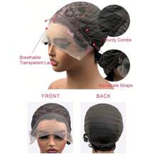 Tóc giả cắt pixie phía trước ren CUEKI 6 inch với tóc người xoăn ngắn 13X1 HD cho phụ nữ - Tự nhiên & Đen - Xem 6