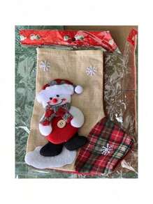 Christmas Stocking Boot Christmas Santa Claus Large Product For Christmas Gift Christmas Backpack Stocking - Ông già Noel - Xem 7