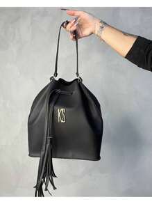 Kit Bolsa Feminina de Obro Mochila Festa Porta Documento 4 Peças A preço de 1 - Preto - Visão 6