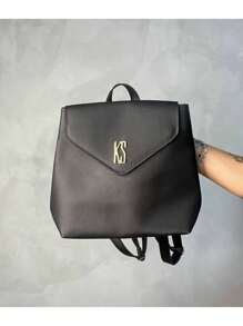 Kit Bolsa Feminina de Obro Mochila Festa Porta Documento 4 Peças A preço de 1 - Preto - Visão 4