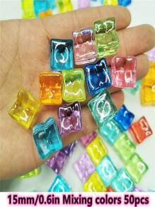 Acrylic Transparent Square Plastic Ice Cubes, Water Crystal Bottle Bar Photography Props Best Gifts Birthday Graduation