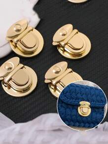 5 piezas de hebillas de metal, adecuadas para bolsos - Botones a presión hechos a mano DIY, accesorios de cierre para carteras y bolsos - Multicolor - Ver 2