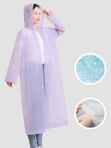 长款 EVA 男女通用雨衣，加厚防水雨衣，带帽男女通用雨衣，防水、防风、速干、透气 - 非常适合骑行、徒步旅行和户外探险。 - 彩色 - 查看 5