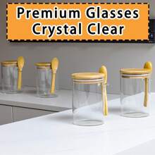 Overnight Oats Containers With Lids, 16oz Overnight Oats Jars 4 Pack, Oatmeal Cups, Meal Prep Containers, Glass Meal Prep Containers With Lids, China Pudding Jars