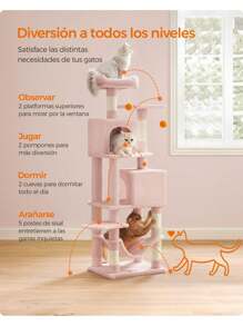 Feandrea Árbol para Gatos MPCT192P01 - Rosa - Ver 4