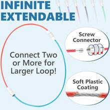 9/16/25 件钢丝钥匙扣线、不锈钢钥匙圈和钥匙链、男女收纳整理器、行李箱和旅行标签 - 銀色 - 查看 3
