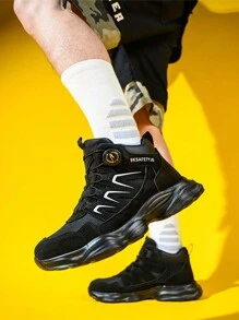 Nuevos zapatos de seguridad unisex de caña alta, zapatos de trabajo livianos con puntera de acero, antichapalón, anti-perforación, botas de senderismo protectoras, resistentes al agua, antideslizantes, resistentes al desgaste para construcción e uso industrial