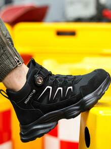 Nuevos zapatos de seguridad unisex de caña alta, zapatos de trabajo livianos con puntera de acero, antichapalón, anti-perforación, botas de senderismo protectoras, resistentes al agua, antideslizantes, resistentes al desgaste para construcción e uso industrial