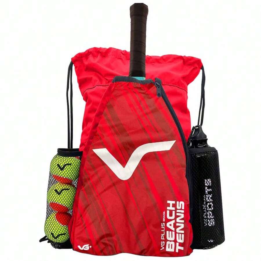 VG Plus Beach Tennis Carrying Bag And Racket Bag Green - 紅色 - 查看 1