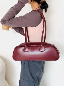 Französischer Stil Nischentasche für Frauen 2024 Neuer modischer und hochwertiger Stil, Westlicher Stil Handtasche, Umhängetasche, Beliebte Baguette Tasche für die Achsel