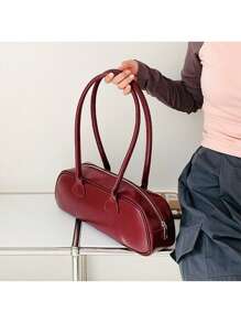 Französischer Stil Nischentasche für Frauen 2024 Neuer modischer und hochwertiger Stil, Westlicher Stil Handtasche, Umhängetasche, Beliebte Baguette Tasche für die Achsel