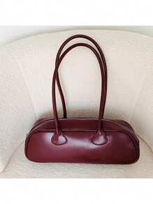 Französischer Stil Nischentasche für Frauen 2024 Neuer modischer und hochwertiger Stil, Westlicher Stil Handtasche, Umhängetasche, Beliebte Baguette Tasche für die Achsel