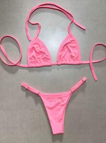 Women's Athens Suplex Curtain Bikini With Regulator - Pink - View 1