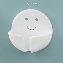 1pc Multifunctional Creative Power Cord Hook, Strong Adhesive No Damage Wall Holder, Kitchen Plug Socket Organizer, Cable Clip Hanger