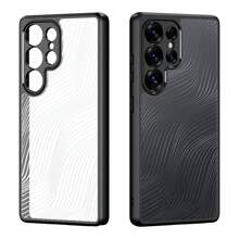 DUX DUCIS 1pc Shockproof Case Compatible With Samsung S24 Ultra,S25 Series,Z Fold6,Z Flip6, A25 5G, A35 5G, A55 5G,A06,A16, A26,A36,A56 5G, Galaxy S23 FE,S24 FE, Flowing Lines In PC Backplane & Soft TPU Edge, Black&Transparent Back Cover(Ps: We Are Going To Upgrade The Packing, So There May Be A Mix Of New And Old Packages) - Black-transparent (without Magnetic) - View 2