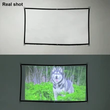 便携式投影仪屏幕、促销幕布、可清洗，无惧灰尘、160° 更宽视角，打造您的个人 4K 视频屏幕。 - 白色 - 查看 11