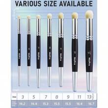 Nicpro Dry Brush Miniature Painting, 7 Sizes Professional Drybrush Set With Storage Case, Hobby Detail Paint Brushes For Tabletop & Wargames Miniature Warhammer 40K Model Painting - màu đen - Xem 5