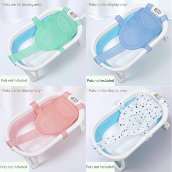 1 件可调节浴网，防滑便携式浴垫，可爱浴缸，卡通浴垫，婴儿沐浴漂浮防滑垫浴架网架