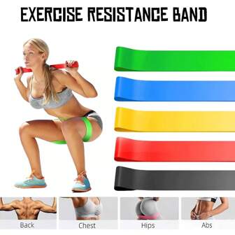 Portable Resistance Bands Set Yoga Fitness Elastic Band For Legs Squat Butt Training Stretch TPE Yoga Pilates Stretching Rope For Strength Training And Exercise,Exercise Workout Bands For Women Exercise Butt/Legs/Arm, Yoga & Pilates & Strength Training Exercise Equipment,Resistance Loop Exercise Belts For Home Fitness, Stretching, Strength Training, Physical Therapy, And Men's And Women's Elastic Exercise Belts