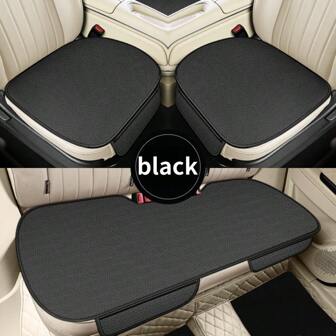 Summer Ultra-Thin Ice Silk, Cool, Breathable, Sweat-Absorbent, Heat-Insulating And Anti-Skating Silk Car Seat Cushions, Car Ice Silk Front Seat Cushions/Rear Long Cushions, Car Ice Silk Seat Covers, Multi-Piece Car Seat Cushion Sets, Suitable For Most Car Models