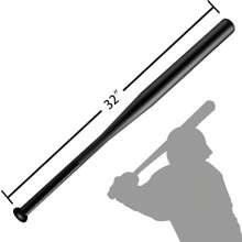 OUTDOOR Baseball Bat Baseballschläger Stahl NATURFARBEN 32 " Zoll // 81 cm DE - Schwarz - Übersicht 2