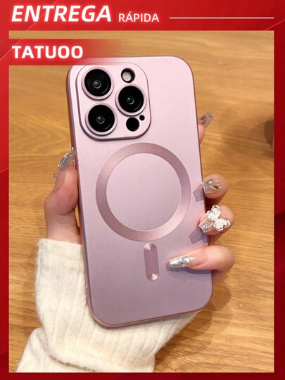 1 Peça Capa Magnética Para Telefone, Capa de Celular Slim Case de Indução Magnética, Compatível Com iPhone17/17Pro/17ProMax/iPhoneAir/16/16Pro/16Plus/16ProMax