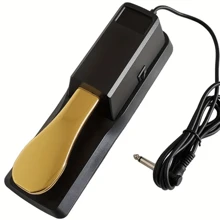 1 件适用于电钢琴、数码钢琴、MIDI 合成器、开关、键盘、钢琴踏板的延音踏板 - 适用于各种电子键盘的通用配件，适合初学者和音乐爱好者 - 彩色 - 查看 13