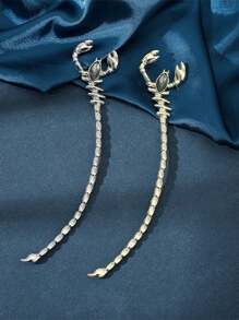 1 件中国传统风格蝎子发夹，合金发夹，适用于汉服、旗袍、裙子、发饰 - 彩色 - 查看 4