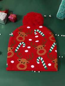 1pc Christmas Knitted Hat, Multi-Style Warm Knit Beanie, Casual Versatile Winter Hat Suitable For Outdoor, Street, Commuting - Knitted Hat - View 22