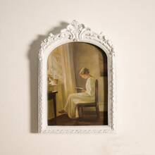1pc European Retro Carved Resin Wall Hanging Photo Frame Decor Gifts Birthday Graduation