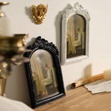 1pc European Retro Carved Resin Wall Hanging Photo Frame Decor Gifts Birthday Graduation