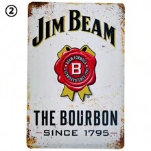 1pc, Drink Whiskey Beer Metal Tin Sign (8''x12''/20cm*30cm),Vintage Metal Tin Plaque Beer Art Posters Restaurant Home Bars Garage Cafe Pub Man Cave Home Wall Decor Best Gifts Birthday Graduation