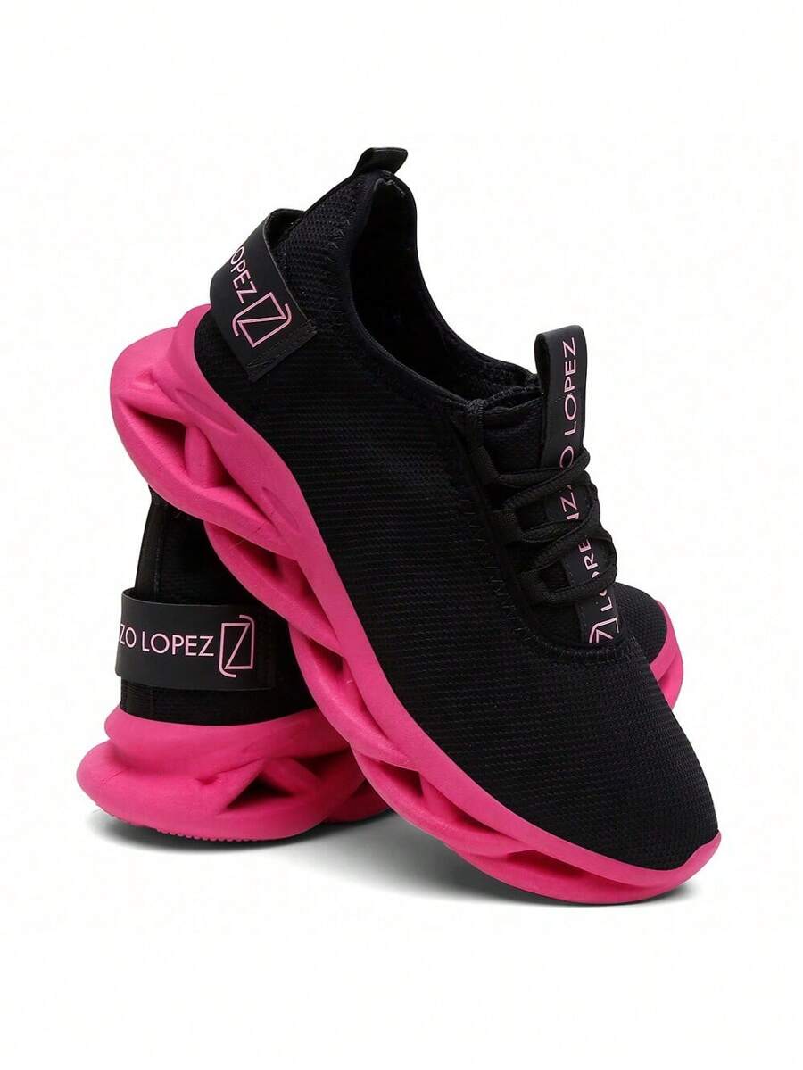 Women's Sports Tennis Shoes Gym And Running Day Day Training Ultra Light And Comfortable - 粉色 - 查看 1