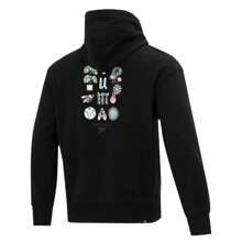 Puma 男裝毛圈針織連帽外套Downtown Graphic FZ Hoodie生活系列外套 535178-01 - 黑色 - 查看 2