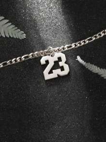 Collar personalizable, colgante de número personalizado en oro, collar de acero inoxidable para hombres y mujeres, collar conmemorativo de fecha especial, collar versátil y encantador de moda, regalo para amigos, pareja, familia, adecuado para cumpleaños, aniversario, vacaciones