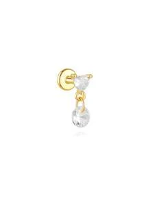 1 chiếc khuyên tai bạc Sterling 925 nhiều kiểu dáng dành cho nữ, khuyên tai dạng đinh tán, hoàn hảo để đeo hàng ngày/dự tiệc, trang sức cô dâu, trang sức cao cấp - Nhiều màu - Xem 19