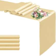 1/2/5/10 Pcs Satin Table Runners, 28x275cm, Elegant Soft Silky Table Decor For Party, Banquet, Wedding, Thanksgiving, Valentine's Day, Christmas, New Year