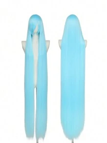 Long Straight Anime Cosplay Wig, Synthetic Fiber Wig Suitable For , Christmas, Role-Playing Parties