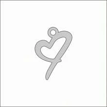 Single Stainless Steel Gold-Color Women's Initial Heart Necklace, Simple & Personalized Design, Perfect Pendant Gift For Girlfriend On Christmas Or Valentine's Day,Mom,Mother,Mother's Day,Gift