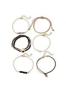 8pcs/Set Boho Style Beaded Bracelets Set For Women - Multicolor - View 5